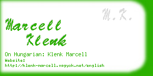 marcell klenk business card